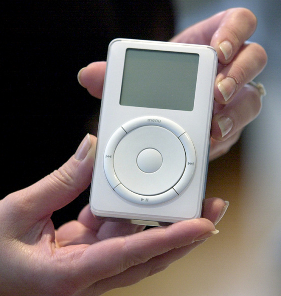 圖為iPod音樂播放器