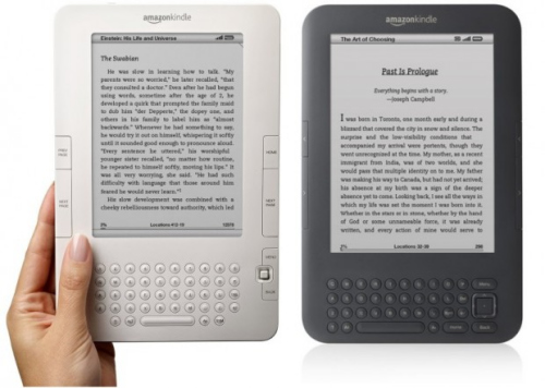 圖為新(右)舊(左)kindle對比