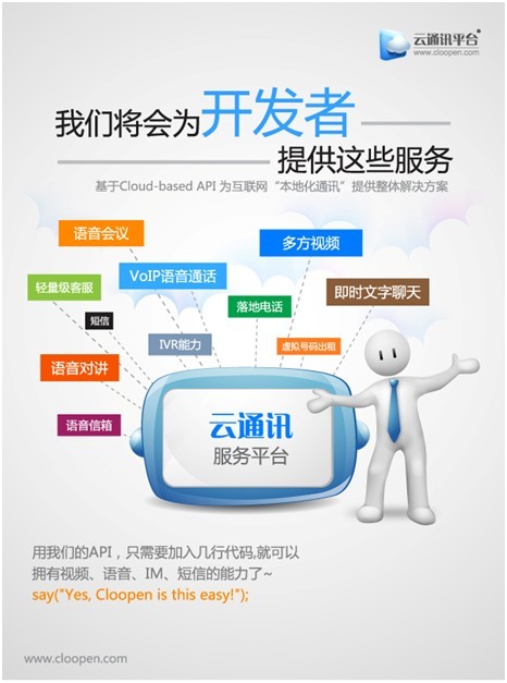 云通訊開放平臺(tái)：打造移動(dòng)互聯(lián)網(wǎng)融合通訊解決方案