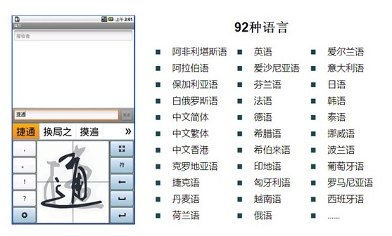 捷通華聲靈云推出覆蓋全球92種語言手寫識別技術(shù)